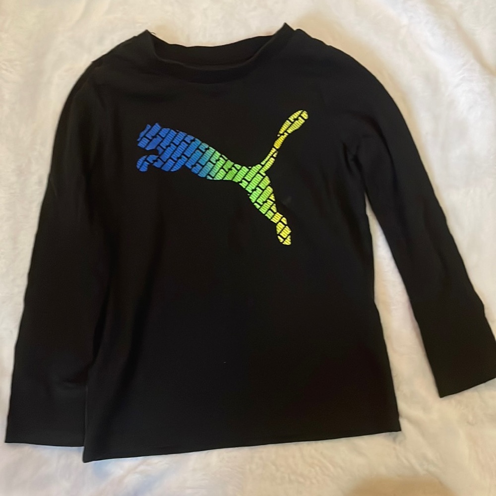 Toddler Black Puma Long Sleeve Shirt / size 3T